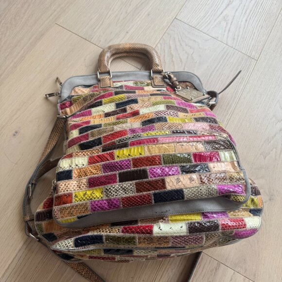 Dolce & Gabbana Runway Miss Pocket Patchwork Snakeskin North/South Bag - Picture 6 of 16
